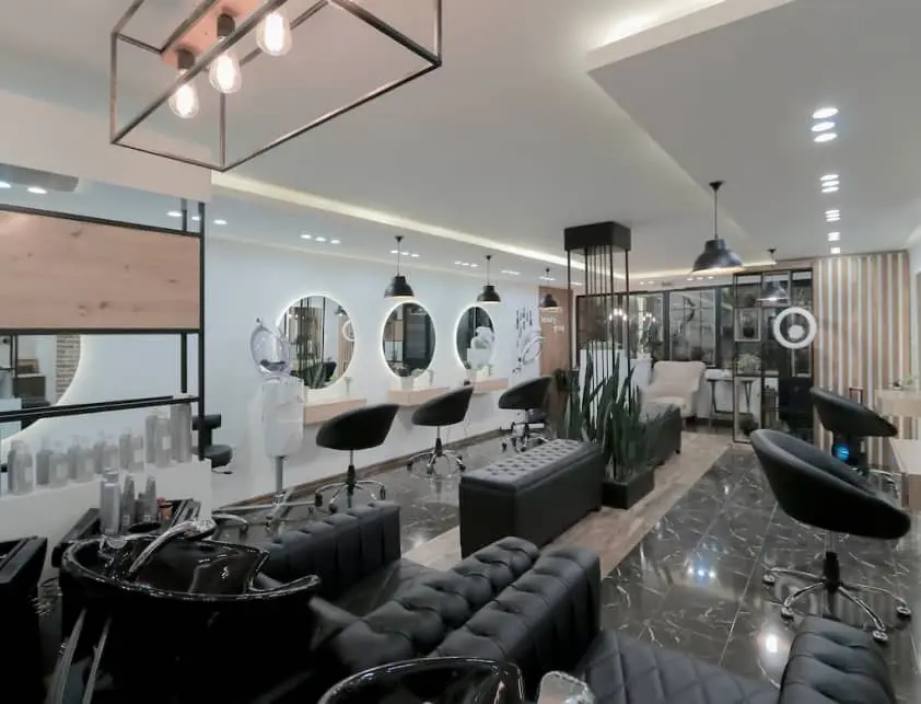 Elegant salon interior